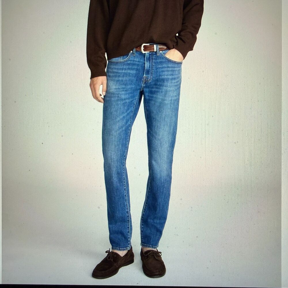 FRAME L'Homme Men's Skinny Jeans Dark Wash 31 x 30.5" Mid Rise
